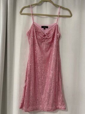 Lulus Pink Sequin Dress